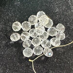 Clear Faceted Beads